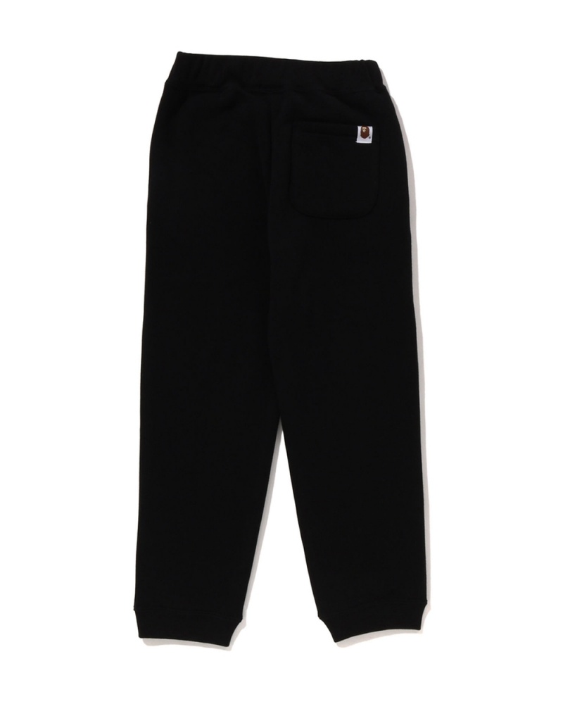 Pantalons Bape College embroidery sweat Noir Enfant | VZH-32103512